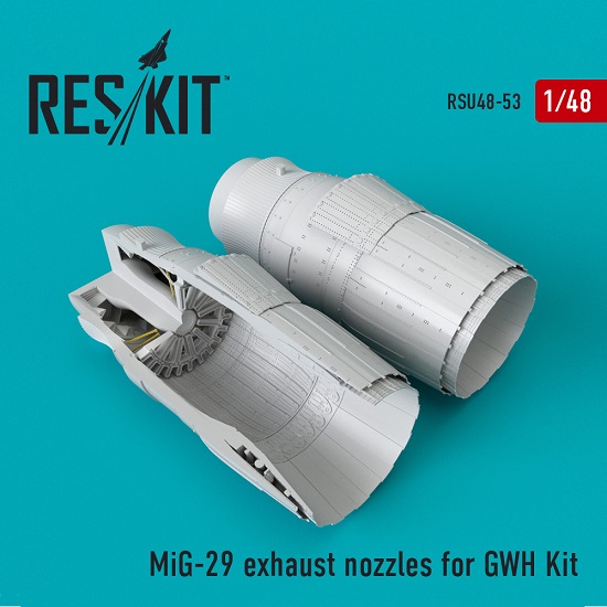 Reskit RSU48-0053 - 1/48 MiG-29 exhaust nozzles for GWH Kit for scale plastic