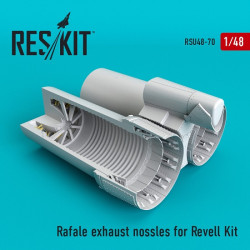 Reskit RSU48-0070 - 1/48 Rafale exhaust nossles for Revell Kit for scale plastic