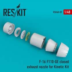 Reskit RSU48-0089 - 1/48 F-16 (F110-GE) closed exhaust nozzle for Kinetic Kit