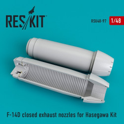 Reskit RSU48-0097 - 1/48 F-14 (D) closed exhaust nozzles for Hasegawa Kit.1