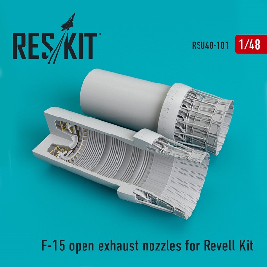 Reskit RSU48-0101 - 1/48 F-15 open exhaust nozzles for Revell Kit scale model