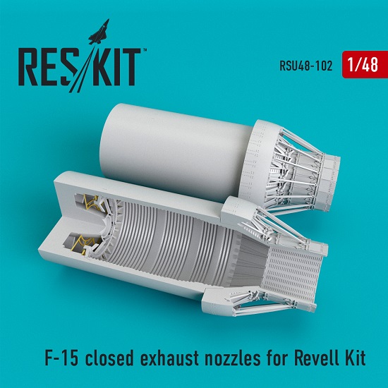 Reskit RSU48-0102 - 1/48 F-15 closed exhaust nozzles for Revell Kit scale model