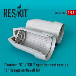 Reskit RSU48-0110 - 1/48 Phantom (FG.1/FGR.2) open exhaust nozzles for model Kit