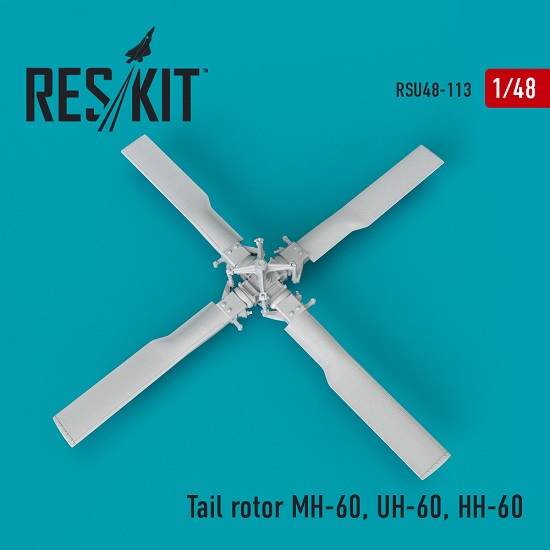 Reskit RSU48-0113 - 1/48 Tail rotor MH-60, UH-60, HH-60 for scale model kit