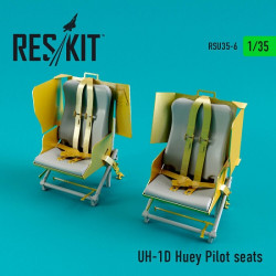 Reskit RSU35-0006 - 1/35 UH-1D Huey Pilot seats scale plastic model kit