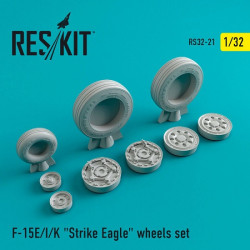 Reskit RS32-0021 - 1/32 F-15 Strike Eagle wheels set scale plastic kit
