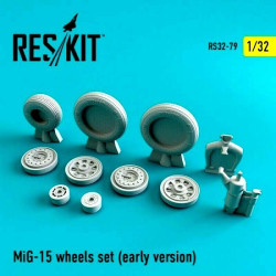 Reskit RS32-0079 - 1/32 MiG-15 (early version) wheels set scale plastic model