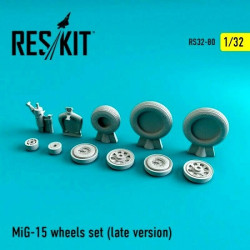Reskit RS32-0080 - 1/32 MiG-15 (late version) wheels set scale plastic model kit