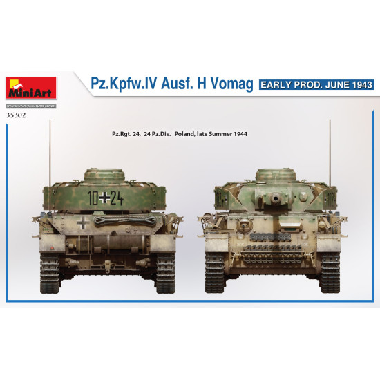 Miniart 35302 - 1/35 Pz.Kpfw.IV Ausf. H Vomag. EARLY PROD. JUNE 1943 scale kit