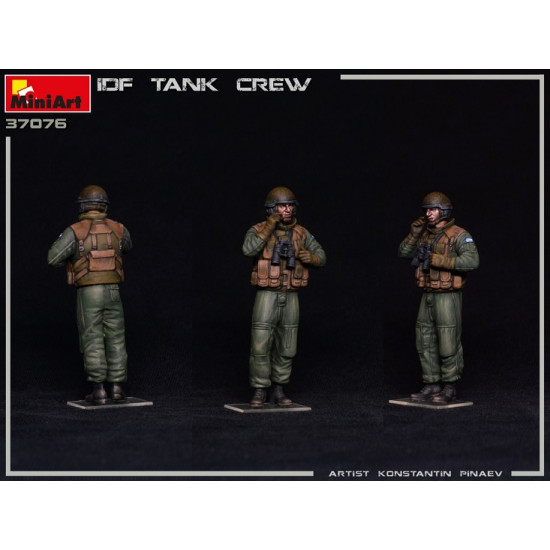Miniart 37076 - 1/35 IDF Tank Crew.1 scale plastic model kit Military Miniatures