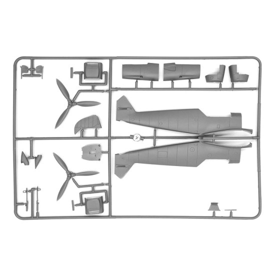 ICM DS4801 - 1/48 - Luftwaffe airfield WWII, Bf 109F-4, Hs 126B scale model kit