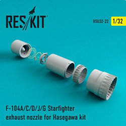 Reskit RSU32-0022 - 1/32 F-104 Starfighter (A/C/D/J/G) exhaust nozzle scale kit