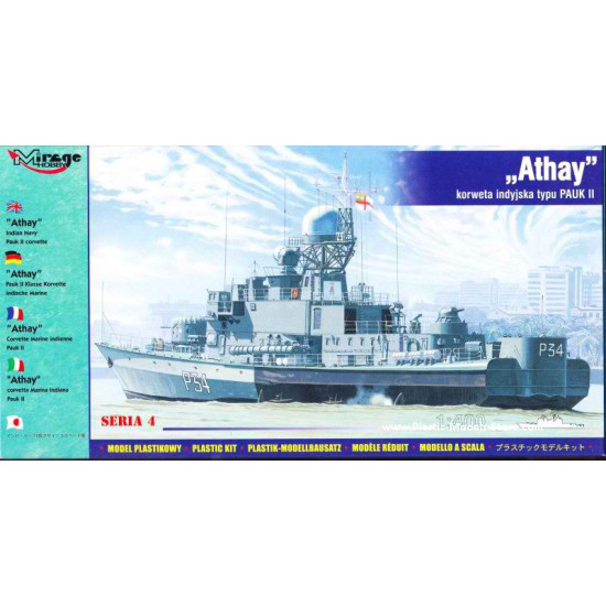 ATHAY - Indian Navy Corvette Pauk II class 1/400 Mirage 40427 Model Kit ...