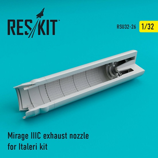 Reskit RSU32-0026 - 1/32 Mirage IIIC exhaust nozzle for Italeri Kit scale model