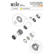 Reskit RSU32-0027 - 1/32 F-16 (F100-PW) open exhaust nozzles for ACADEMY Kit