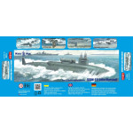 Mikro Mir 350-043 - 1/350 - SSBN-611 John Marshall. Scale plastic model kit