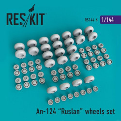 Reskit RS144-0006 - 1/144 An-124 Ruslan wheels set scale plastic model kit