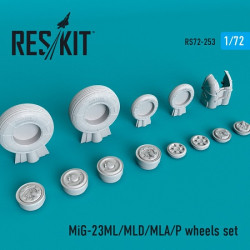 Reskit RS72-0253 - 1/72 MiG-23(ML/MLD/MLA/P) wheels set for scale model kit