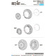 Reskit RS72-0255 - 1/72 Su-27 wheels set early version for scale model kit