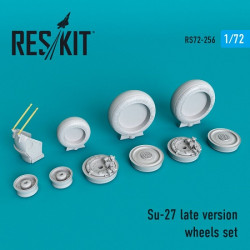 Reskit RS72-0256 - 1/72 Su-27 wheels set late version for scale model kit