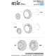 Reskit RS72-0256 - 1/72 Su-27 wheels set late version for scale model kit
