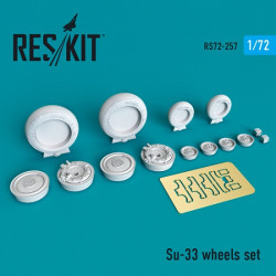 Reskit RS72-0257 - 1/72 Su-33 wheels set for scale plastic model aircraft kit