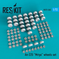 Reskit RS72-0265 - 1/72 An-225 Mriya wheels set for scale plastic model kit