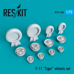 Reskit RS72-0268 - 1/72 F-11 Tiger wheels set for scale plastic model aircraft