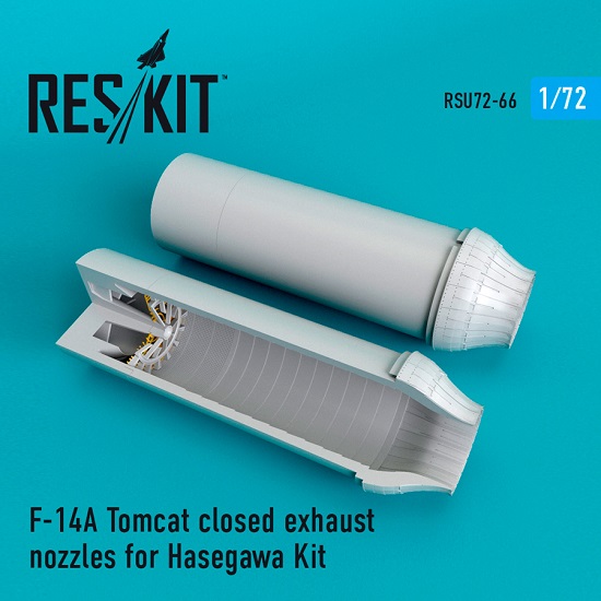 Reskit RSU72-0066 - 1/72 F-14A Tomcat closed exhaust nozzles for Hasegawa Kit