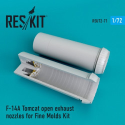 Reskit RSU72-0071 - 1/72 F-14A Tomcat open exhaust nozzles for Fine Molds Kit