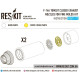 Reskit RSU72-0072 - 1/72 F-14A Tomcat closed exhaust nozzles for Fine Molds Kit