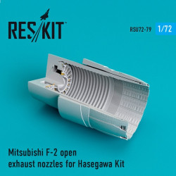 Reskit RSU72-0079 - 1/72 Mitsubishi F-2 open exhaust nozzles for Hasegawa Kit