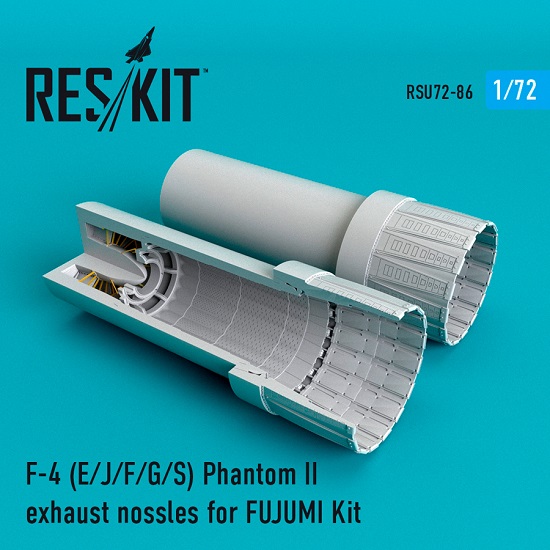 Reskit RSU72-0086 - 1/72 F-4 Phantom II (E/J/F/G/S) exhaust nossles for FUJUMI