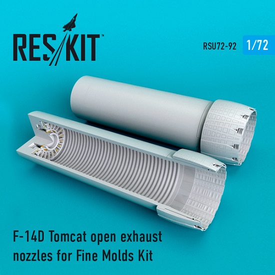 Reskit RSU72-0092 - 1/72 F-14D Tomcat open exhaust nozzles for Fine Molds Kit