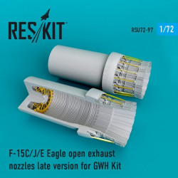 Reskit RSU72-0097 - 1/72 F-15 (C/J/E) Eagle open exhaust nozzles for GWH Kit