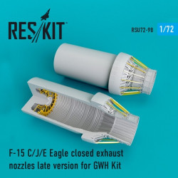 Reskit RSU72-0098 - 1/72 F-15 (C/J/E) Eagle closed exhaust nozzles for GWH Kit