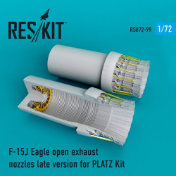 Reskit RSU72-0099 - 1/72 F-15 (J) Eagle open exhaust nozzles for PLATZ Kit scale