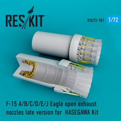 Reskit RSU72-0101 - 1/72 F-15 (A/B/C/D/E/J) Eagle open exhaust nozzles HASEGAWA