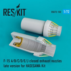 Reskit RSU72-0102 - 1/72 F-15 Eagle closed exhaust nozzles for HASEGAWA Kit