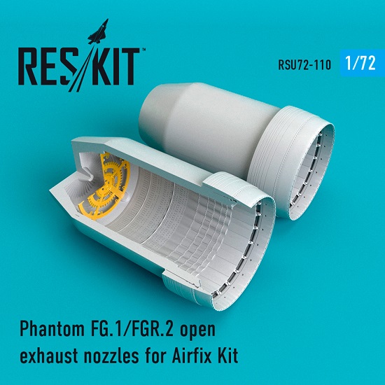 Reskit RSU72-0110 - 1/72 Phantom FG.1/FGR.2 open exhaust nozzles for Airfix Kit