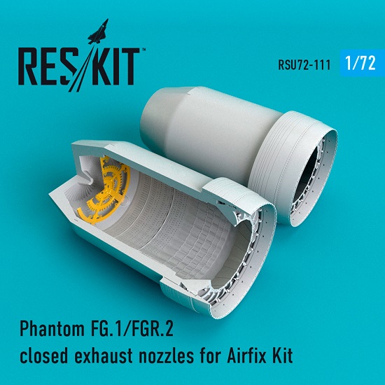 Reskit RSU72-0111 - 1/72 Phantom FG.1/FGR.2 closed exhaust nozzles for Airfix Reskit RSU72-0111 - 1/72 Phantom FG.1/FGR.2 closed exhaust nozzles for Airfix