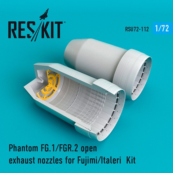 Reskit RSU72-0112 - 1/72 Phantom FG.1/FGR.2 open exhaust nozzles Fujimi/Italeri