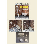 Dan Models 35285 - 1/35 - Bathtub and washbasin, toilet model, material - resin