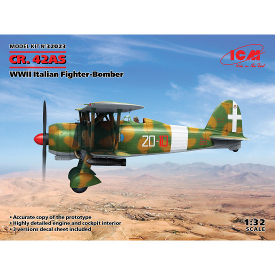 ICM 32023 - 1/32 - CR. 42AS WWII Italian Fighter-Bomber scale model plastic
