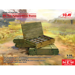 ICM 35795 - 1/35 RS-132 Ammunition Boxes and 16 shells scale model plastic kit