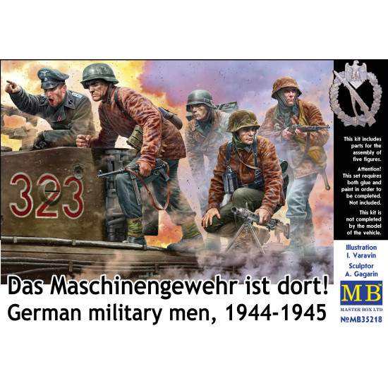 Master Box 35218 1/35 German military men 1944-1945 Das Maschinengewehr ist dort