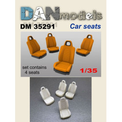 Dan Models 35291 - 1/35 Car chair 4 pcs. Resin material for diorama scale kit