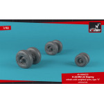 Armory AW48335 - 1/48 V-22/MV-22 Osprey wheels w/ weighted tires type b model