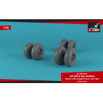 Armory AW48337 - 1/48 CH-53 Sea Stallion wheels w, weighted tires, late model