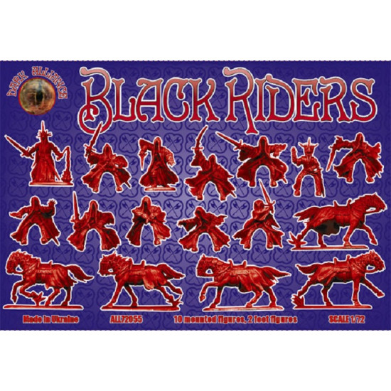 Alliance 72055 - 1/72 - Black riders. 10 mounted figures, 2 foot figures scale